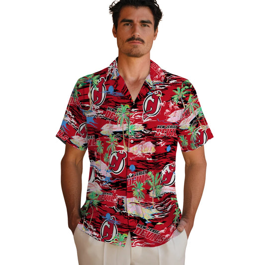 New Jersey Devils Flamingo Retreat 2026 Hawaiian Shirt – Moonbestprint
