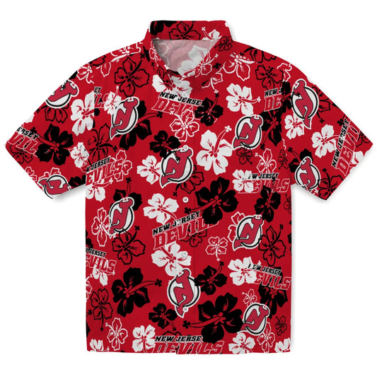 New Jersey Devils Hibiscus Bloom Hawaiian Shirt – Moonbestprint