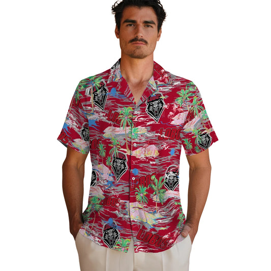 New Mexico Lobos Flamingo Retreat 2026 Hawaiian Shirt – Moonbestprint