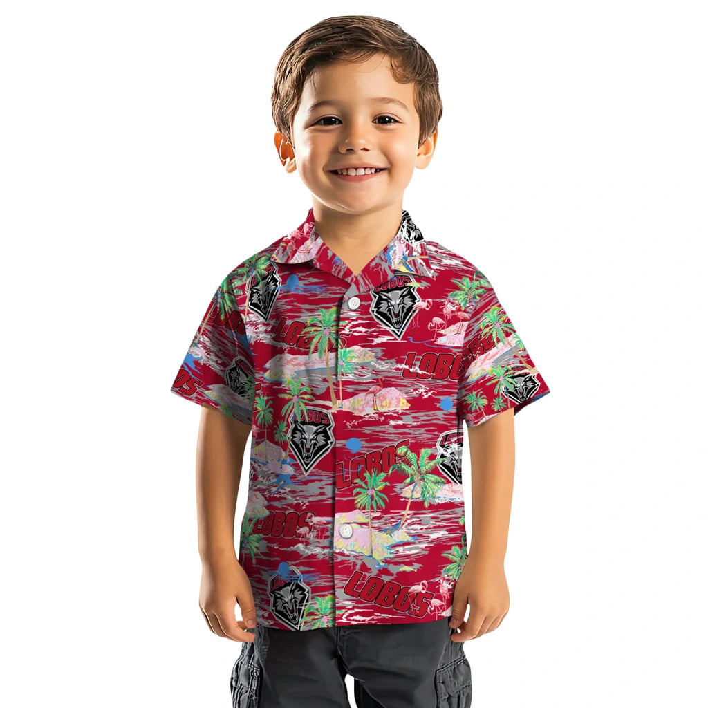 New Mexico Lobos Flamingo Retreat 2026 Hawaiian Shirt – Moonbestprint