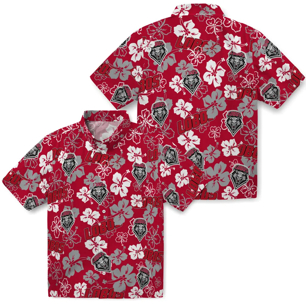 New Mexico Lobos Hibiscus Bloom Hawaiian Shirt – Moonbestprint