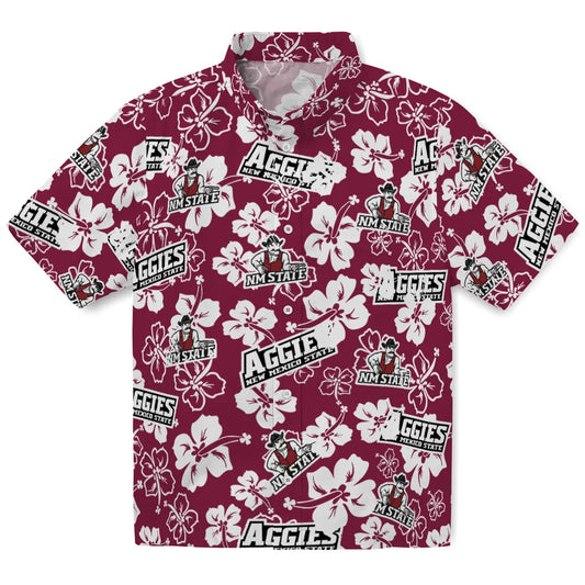 New Mexico State Aggies Hibiscus Bloom Hawaiian Shirt – Moonbestprint