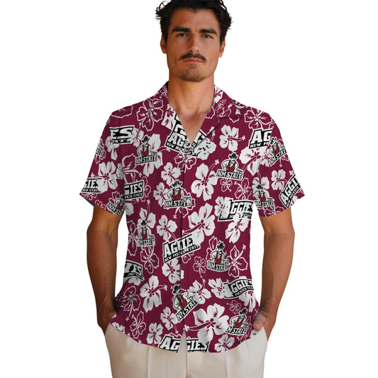 New Mexico State Aggies Hibiscus Bloom Hawaiian Shirt – Moonbestprint