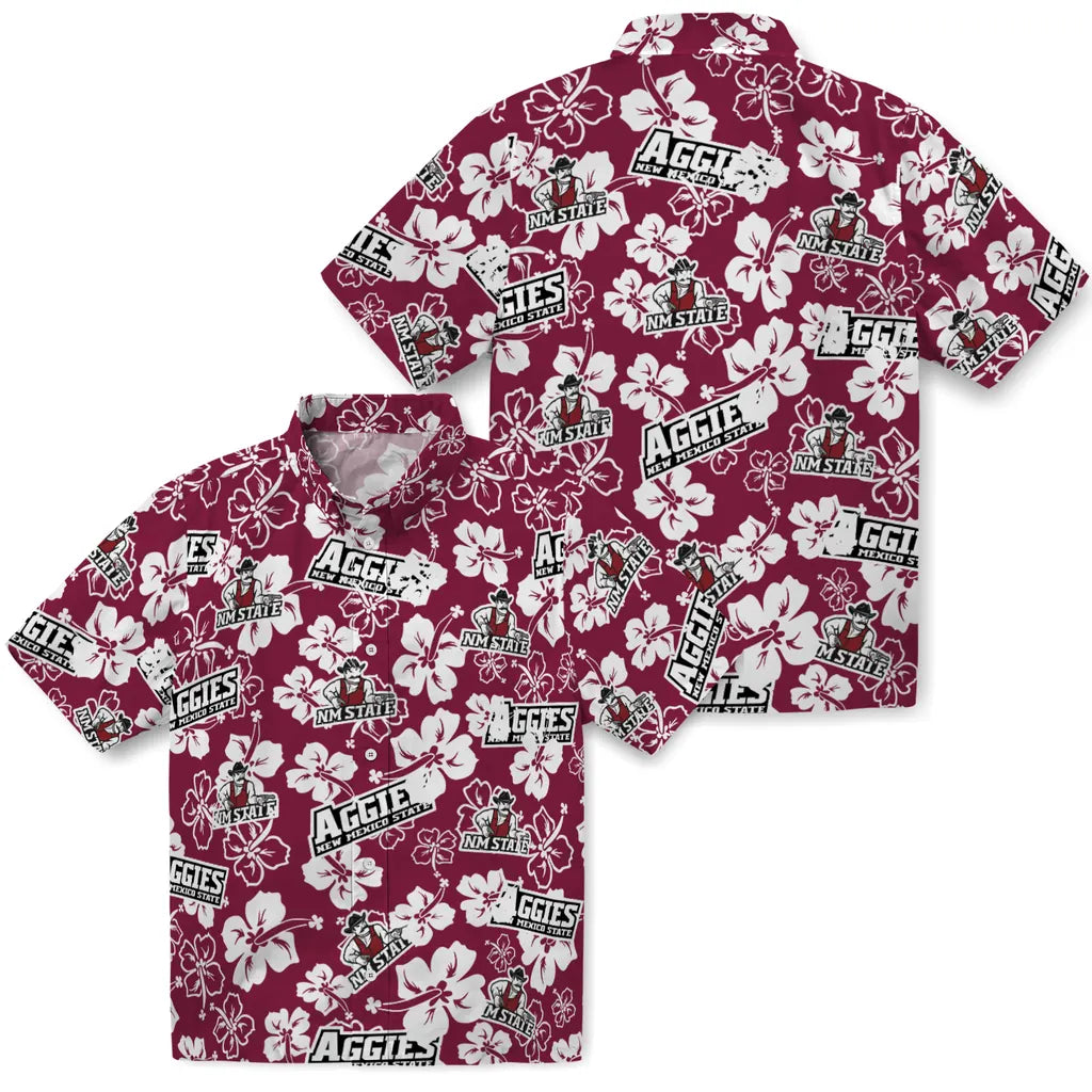 New Mexico State Aggies Hibiscus Bloom Hawaiian Shirt – Moonbestprint