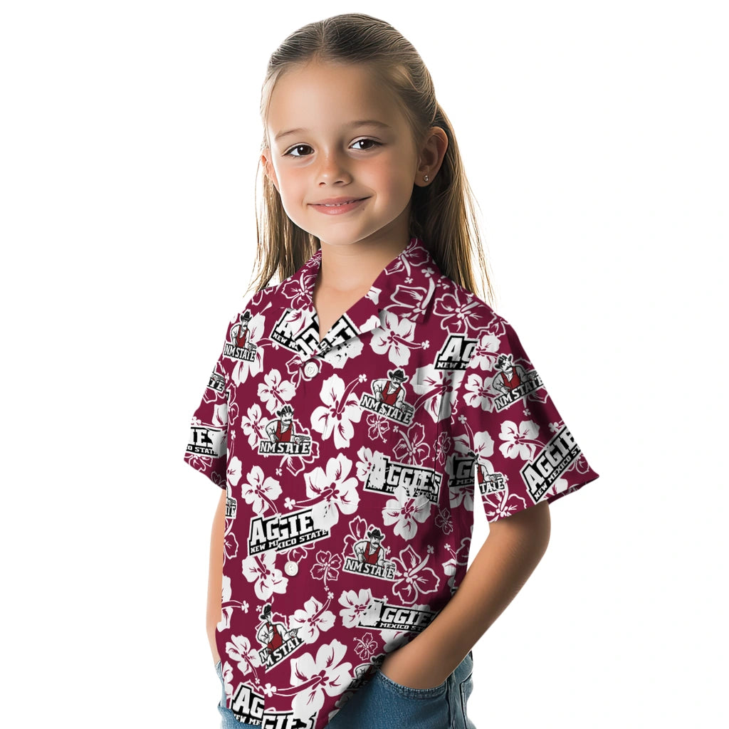 New Mexico State Aggies Hibiscus Bloom Hawaiian Shirt – Moonbestprint