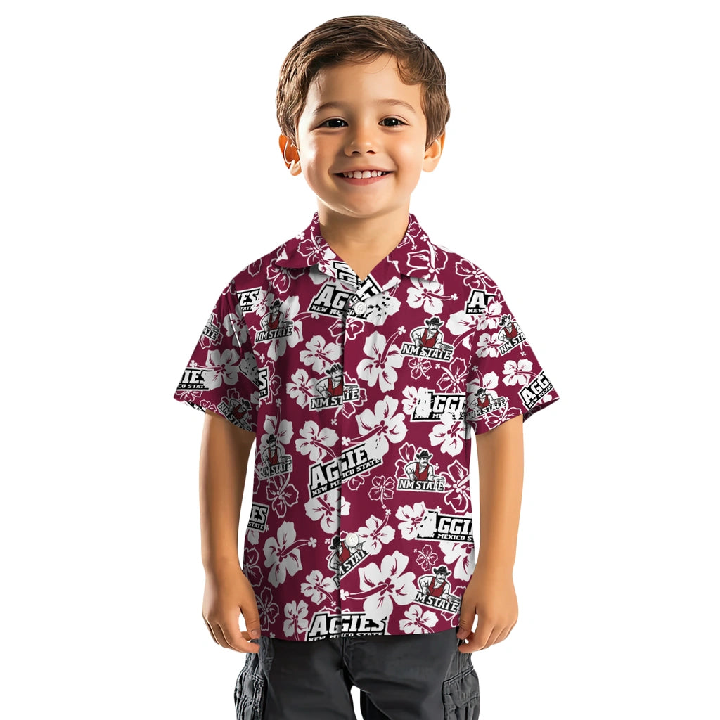 New Mexico State Aggies Hibiscus Bloom Hawaiian Shirt – Moonbestprint