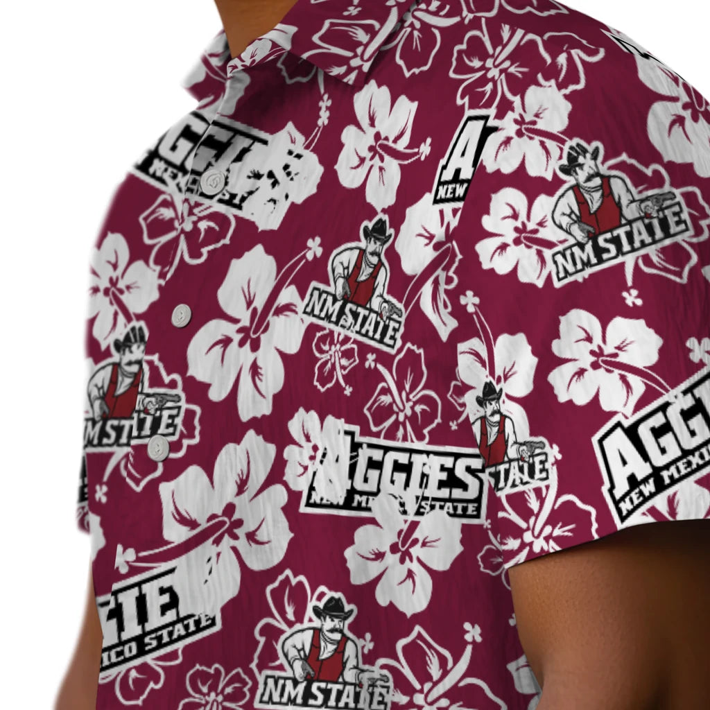 New Mexico State Aggies Hibiscus Bloom Hawaiian Shirt – Moonbestprint