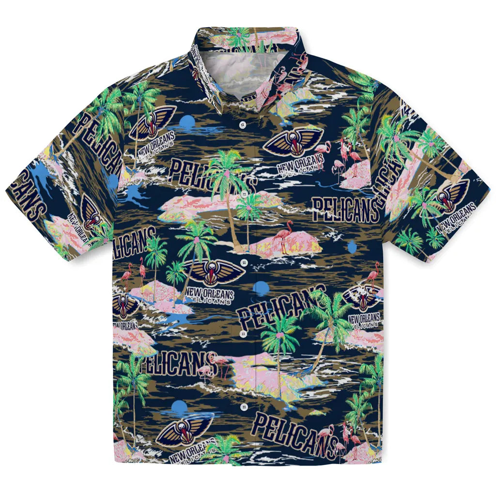New Orleans Pelicans Flamingo Retreat 2026 Hawaiian Shirt – Moonbestprint