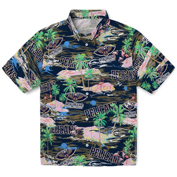 New Orleans Pelicans Flamingo Retreat 2026 Hawaiian Shirt – Moonbestprint