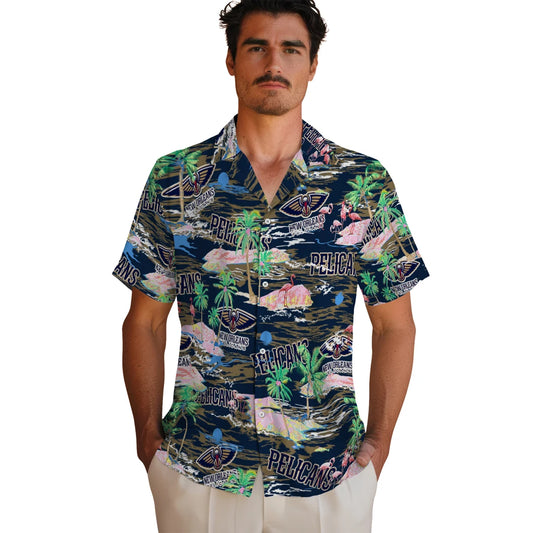 New Orleans Pelicans Flamingo Retreat 2026 Hawaiian Shirt – Moonbestprint