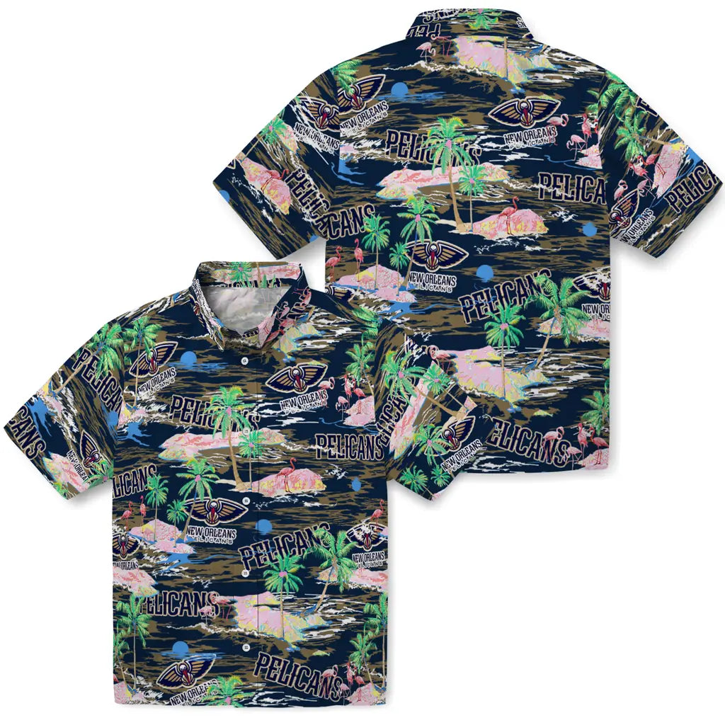 New Orleans Pelicans Flamingo Retreat 2026 Hawaiian Shirt – Moonbestprint