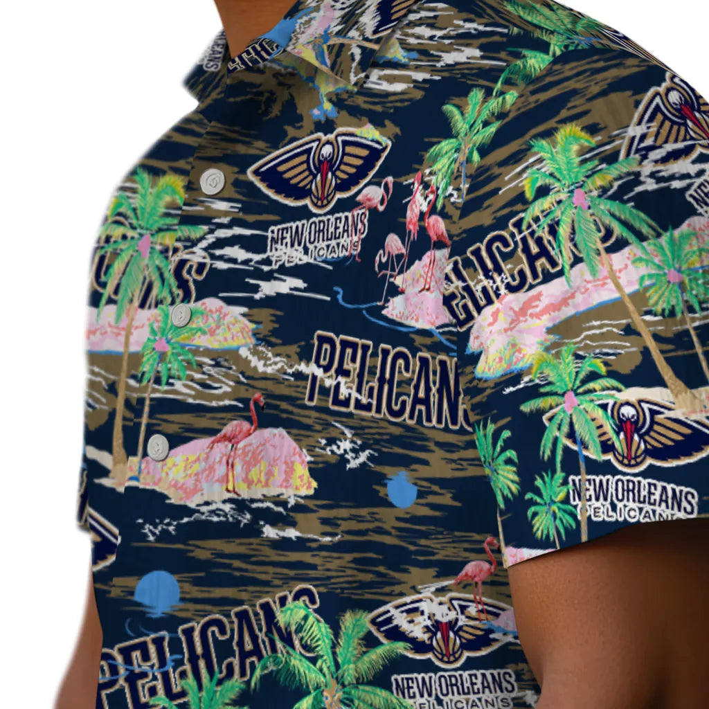 New Orleans Pelicans Flamingo Retreat 2026 Hawaiian Shirt – Moonbestprint
