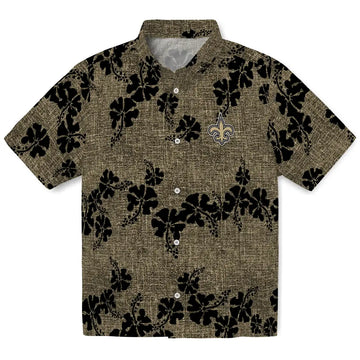 New Orleans Saints Hawaiian Shirt - 50th State Flower | Moonbestprint