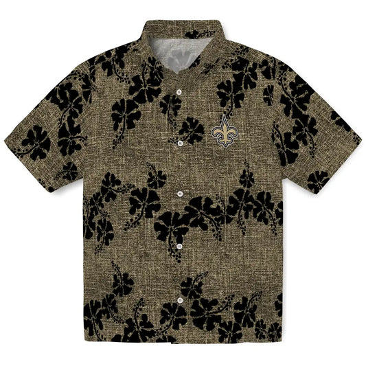 New Orleans Saints Hawaiian Shirt - 50th State Flower | Moonbestprint