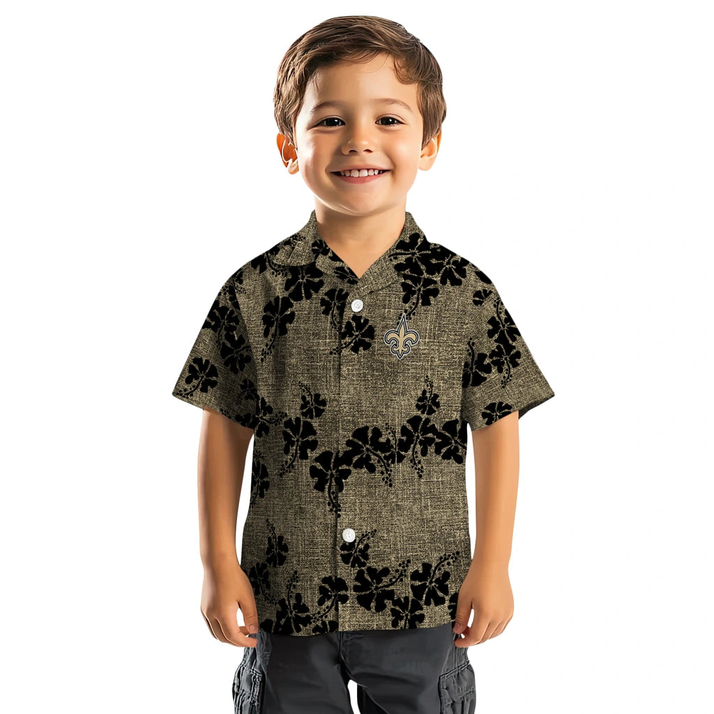 New Orleans Saints Hawaiian Shirt - 50th State Flower | Moonbestprint