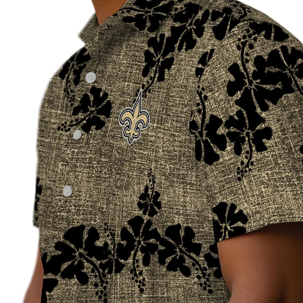 New Orleans Saints Hawaiian Shirt - 50th State Flower | Moonbestprint