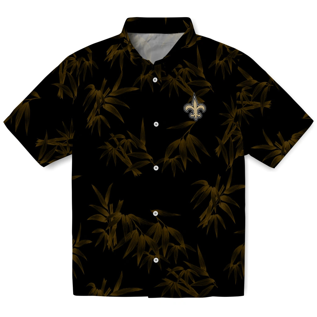 New Orleans Saints Hawaiian Shirt - Bamboo Branches | Moonbestprint
