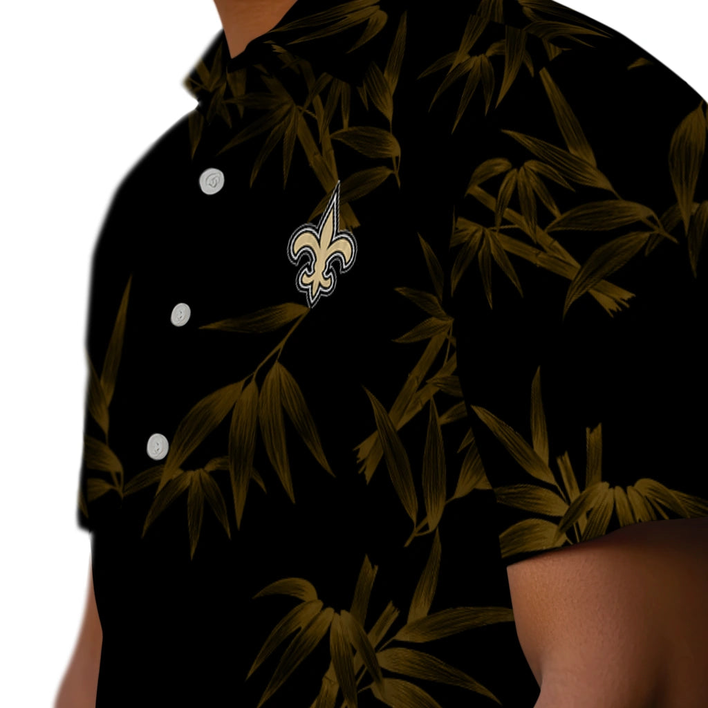 New Orleans Saints Hawaiian Shirt - Bamboo Branches | Moonbestprint
