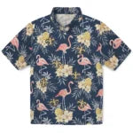 New Orleans Saints Hawaiian Shirt - Flamingo Hibiscus | Moonbestprint
