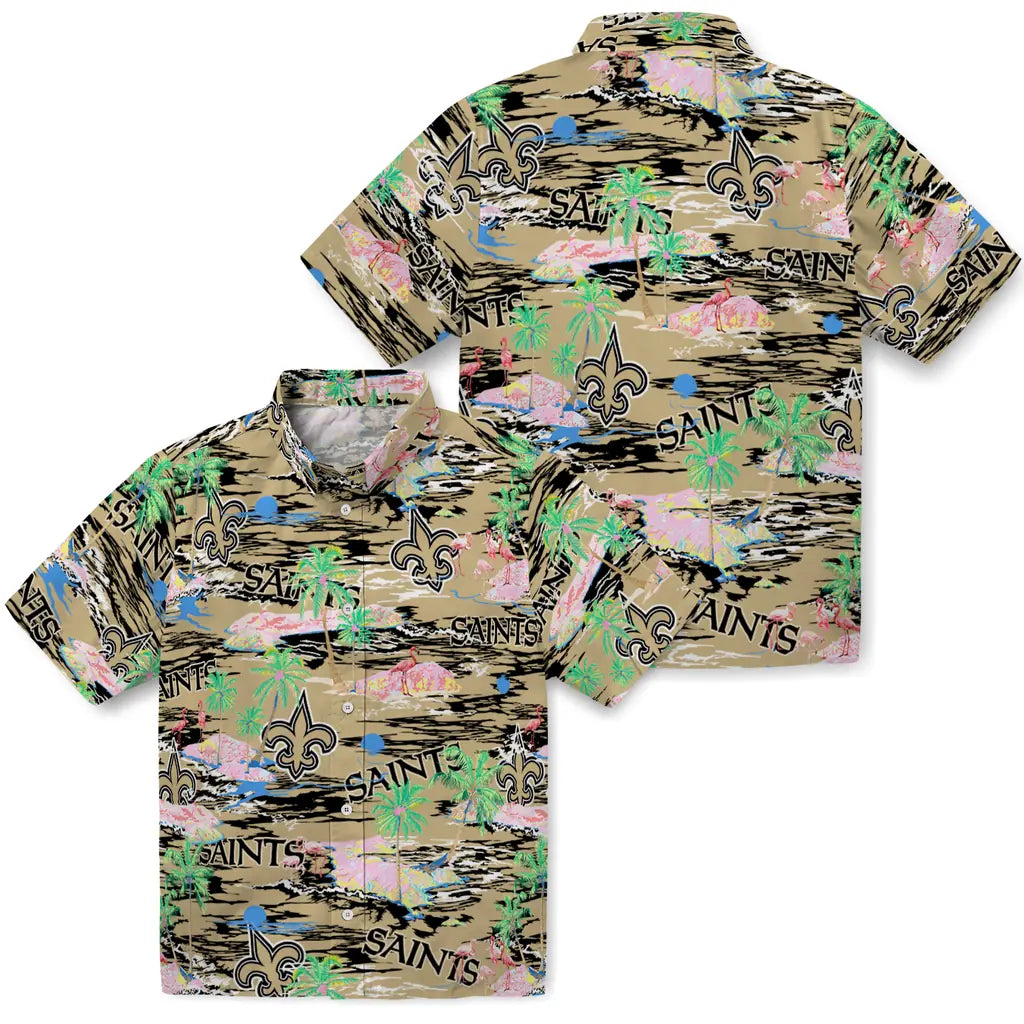 New Orleans Saints Flamingo Retreat 2026 Hawaiian Shirt – Moonbestprint
