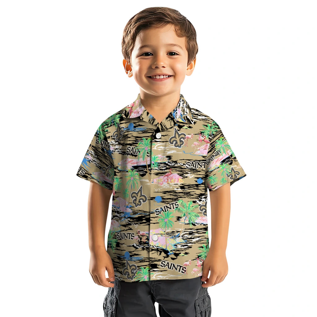 New Orleans Saints Hawaiian Shirt - Hawaii Island | Moonbestprint