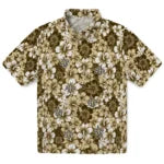 New Orleans Saints Hawaiian Shirt - Hibiscus Blooms | Moonbestprint