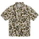 New Orleans Saints Hawaiian Shirt - Hibiscus Motif | Moonbestprint