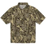 New Orleans Saints Hawaiian Shirt - Leaf Outline | Moonbestprint