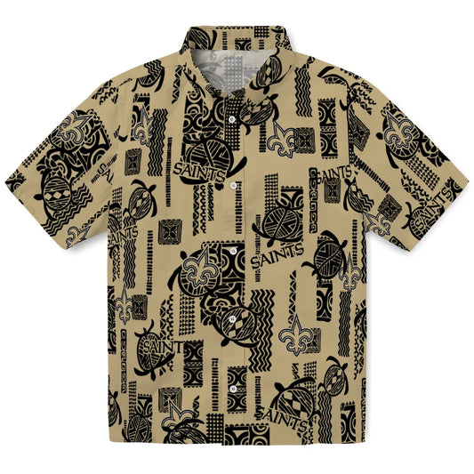 New Orleans Saints Hawaiian Shirt - Turtle Lines | Moonbestprint