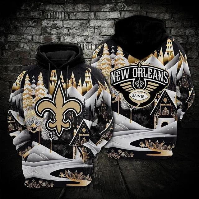 New Orleans Saints Town NFL 3D All Over Print Hoodie -Moonbestprint