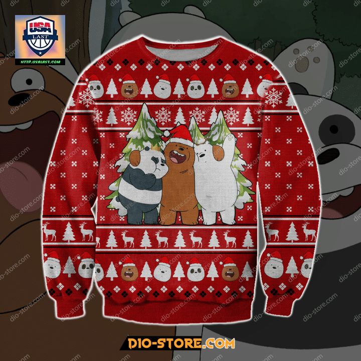 New We Bare Bears Christmas Sweater ? Usalast
