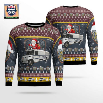 New York City Department Of Correction Christmas Sweater 3D ? Usalast