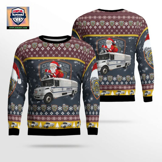 New York City Department Of Correction Christmas Sweater 3D ? Usalast