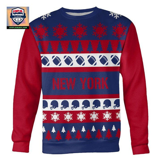 New York Football Ugly Christmas Sweater ? Usalast