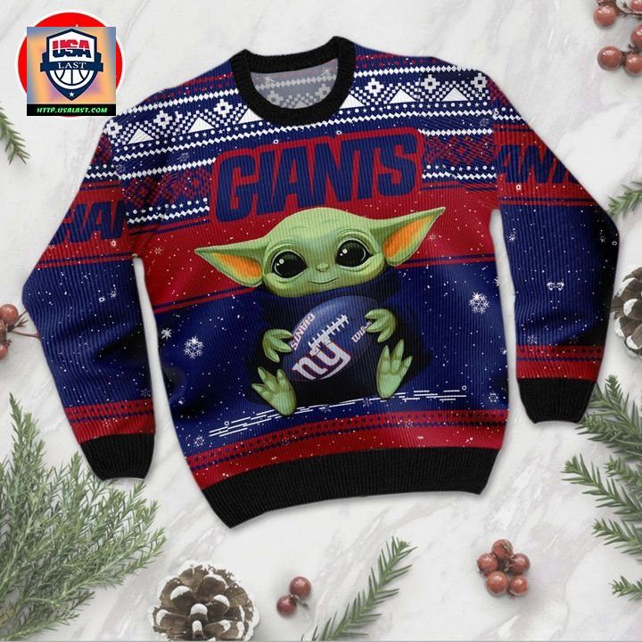 New York Giants Baby Yoda Ugly Christmas Sweater ? Usalast