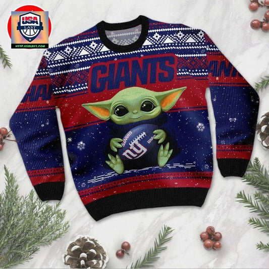 New York Giants Baby Yoda Ugly Christmas Sweater ? Usalast