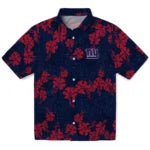 New York Giants Hawaiian Shirt - 50th State Flower | Moonbestprint