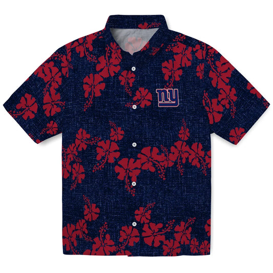 New York Giants Hawaiian Shirt - 50th State Flower | Moonbestprint