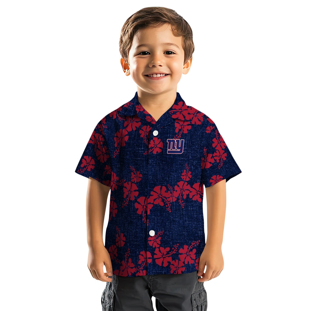 New York Giants Hawaiian Shirt - 50th State Flower | Moonbestprint