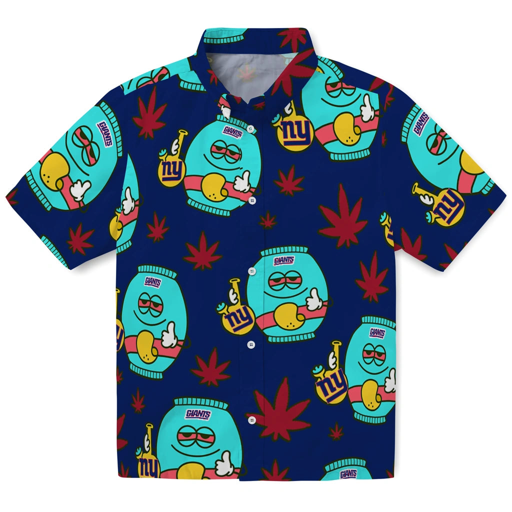 New York Giants Hawaiian Shirt - Chill Vibe | Moonbestprint