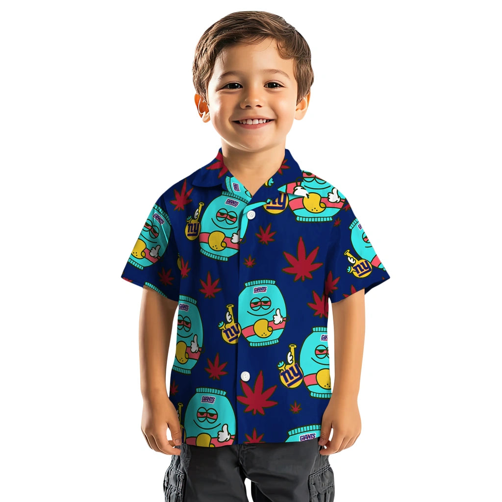 New York Giants Hawaiian Shirt - Chill Vibe | Moonbestprint