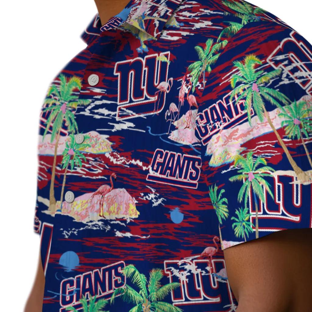 New York Giants Flamingo Retreat 2026 Hawaiian Shirt – Moonbestprint