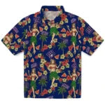 New York Giants Hawaiian Shirt - Hawaiian Girls Design | Moonbestprint