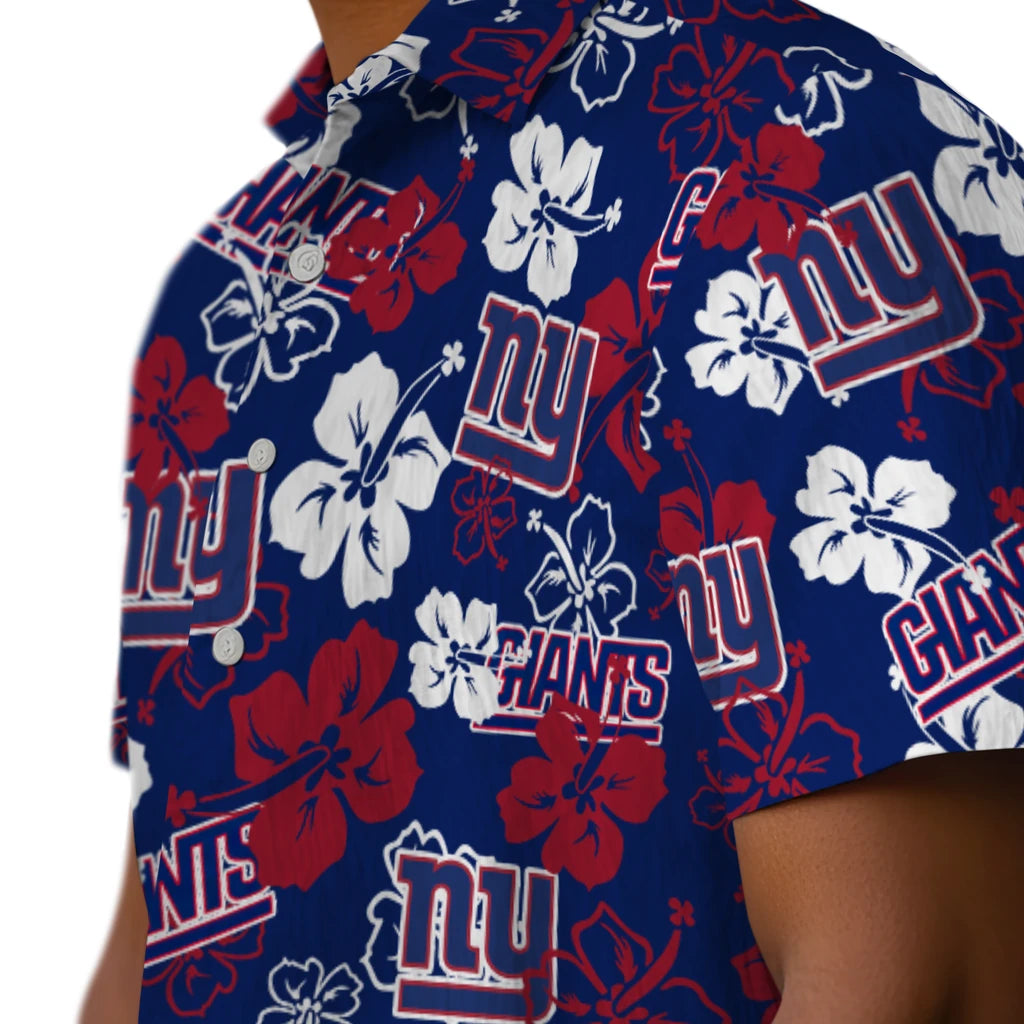 New York Giants Hibiscus Bloom Hawaiian Shirt – Moonbestprint