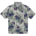 New York Giants Hawaiian Shirt - Hibiscus Designs | Moonbestprint