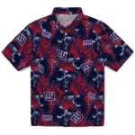 New York Giants Hawaiian Shirt - Hibiscus Exotic | Moonbestprint