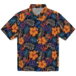 New York Giants Hawaiian Shirt - Hibiscus Foliage | Moonbestprint