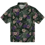 New York Giants Hawaiian Shirt - Hibiscus Leaves Pattern | Moonbestprint