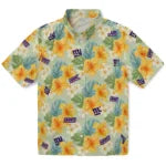 New York Giants Hawaiian Shirt - Hibiscus Mood | Moonbestprint