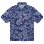 New York Giants Hawaiian Shirt - Hibiscus Oasis | Moonbestprint